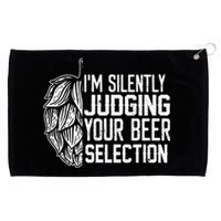 IM Silently Judging Your Beer Selection Grommeted Golf Towel