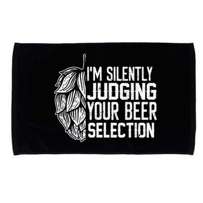 IM Silently Judging Your Beer Selection Microfiber Hand Towel