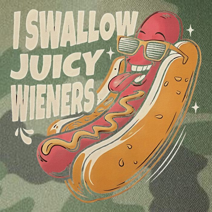I Swallow Juicy Wiener Embarrassing Legacy Tie Dye Trucker Hat