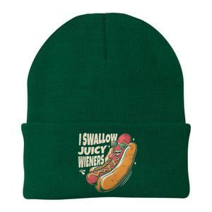 I Swallow Juicy Wiener Embarrassing Knit Cap Winter Beanie