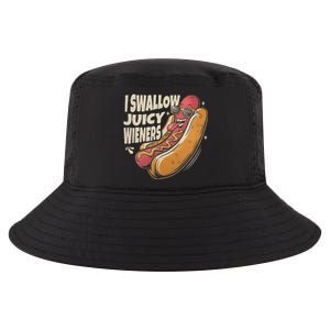 I Swallow Juicy Wiener Embarrassing Cool Comfort Performance Bucket Hat