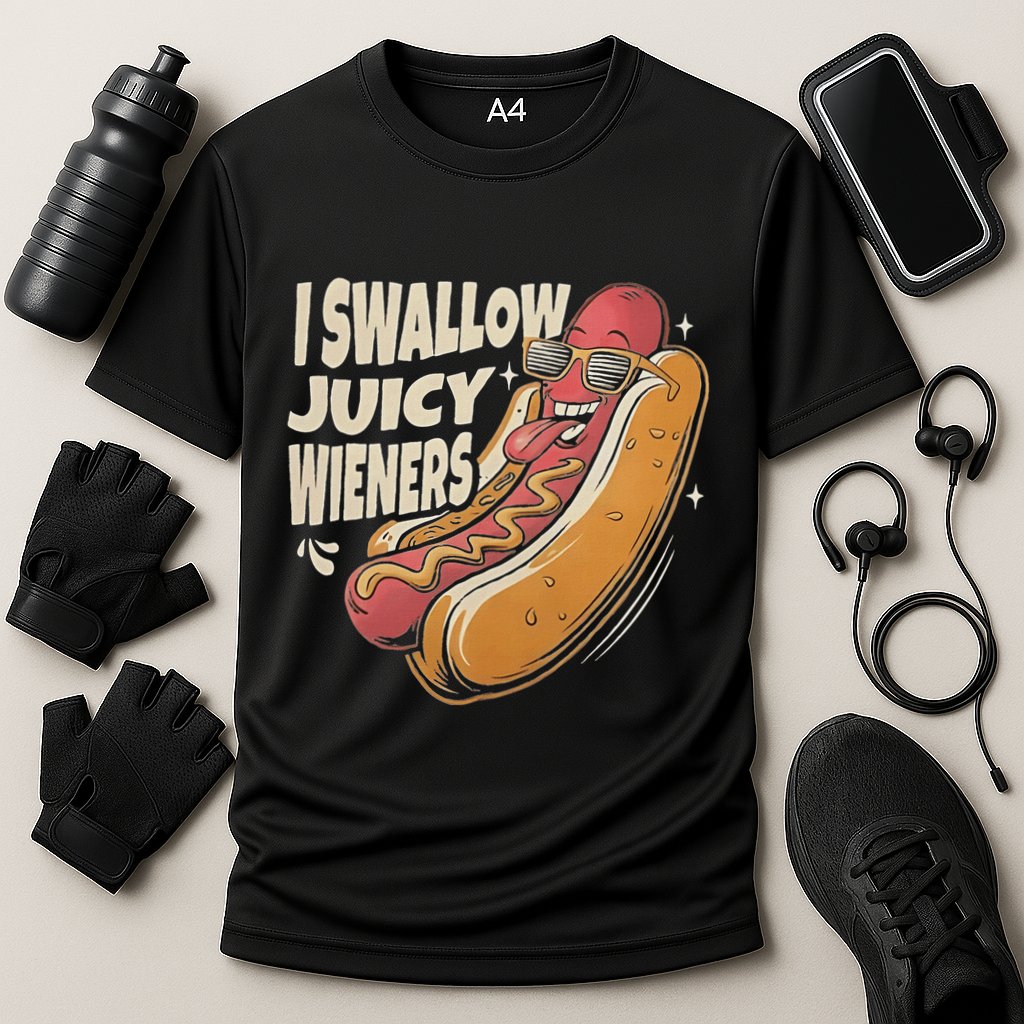 I Swallow Juicy Wiener Embarrassing Performance Shirt