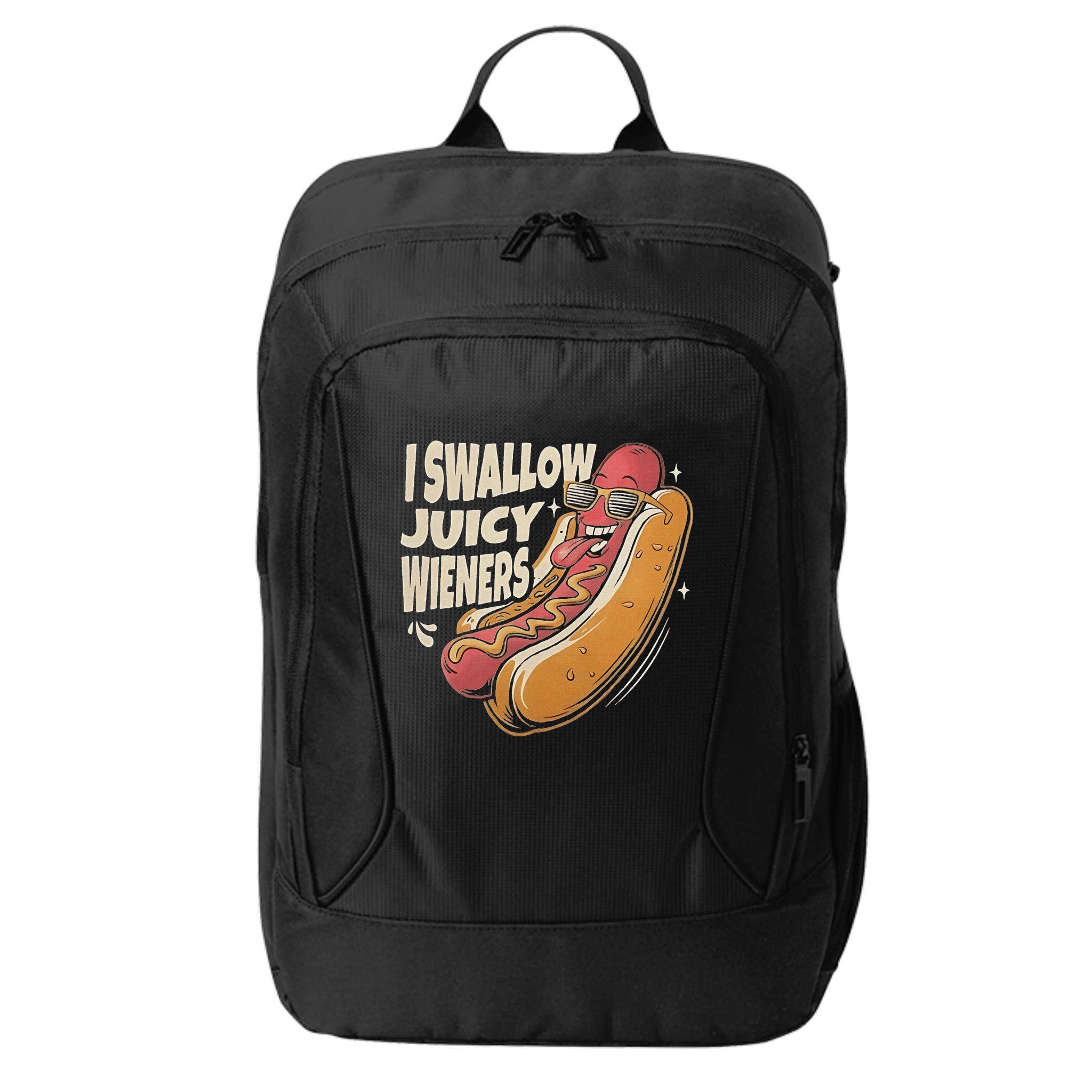 I Swallow Juicy Wiener Embarrassing City Backpack
