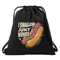I Swallow Juicy Wiener Embarrassing Drawstring Bag