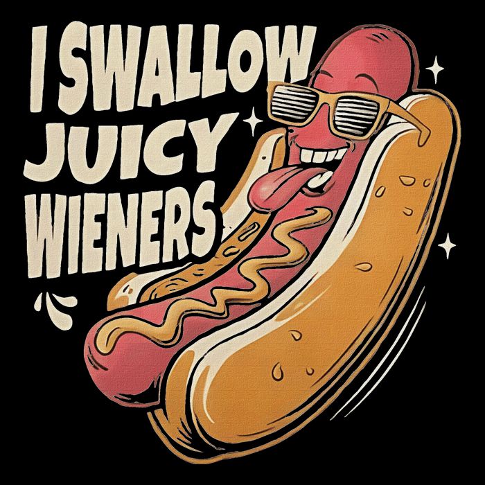 I Swallow Juicy Wiener Embarrassing Drawstring Bag