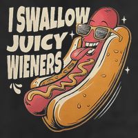 I Swallow Juicy Wiener Embarrassing 12oz Stainless Steel Coffee Mug
