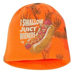 I Swallow Juicy Wiener Embarrassing Kati - Camo Knit Beanie