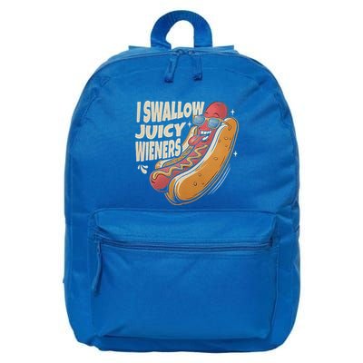 I Swallow Juicy Wiener Embarrassing 16 in Basic Backpack