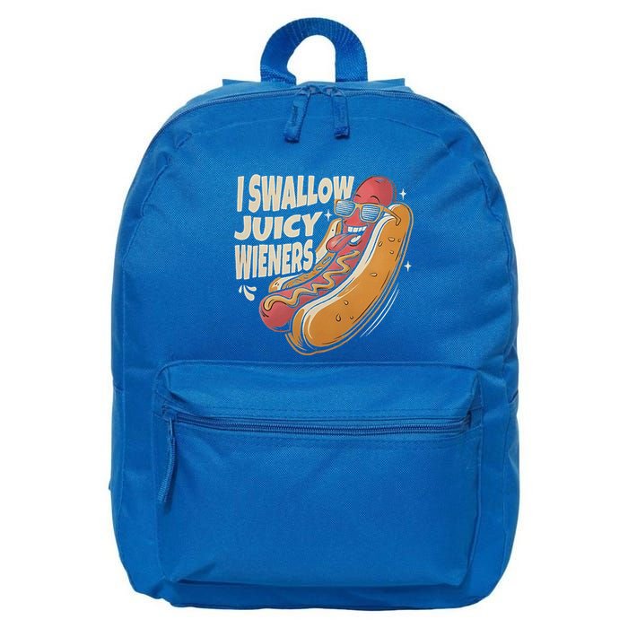I Swallow Juicy Wiener Embarrassing 16 in Basic Backpack