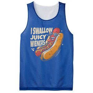 I Swallow Juicy Wiener Embarrassing Mesh Reversible Basketball Jersey Tank