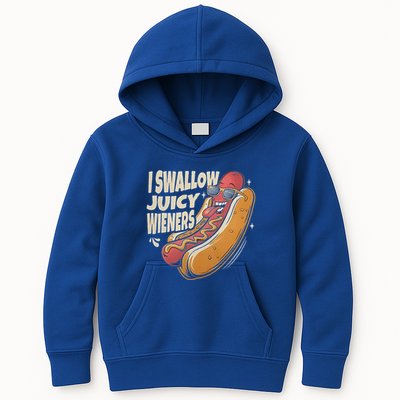 I Swallow Juicy Wiener Embarrassing Kids Hoodie