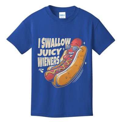 I Swallow Juicy Wiener Embarrassing Kids T-Shirt