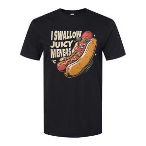 I Swallow Juicy Wiener Embarrassing Softstyle CVC T-Shirt