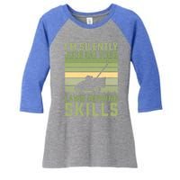 Im Silently Judging Your Mowing Skills Lawn Mowing Gardener Cute Gift Women's Tri-Blend 3/4-Sleeve Raglan Shirt