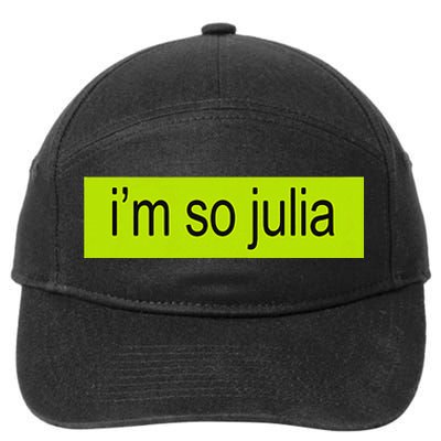 IM So Julia Brat 7-Panel Snapback Hat