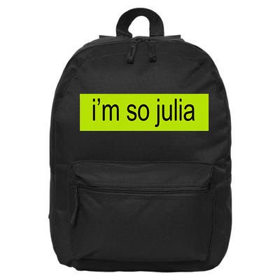 IM So Julia Brat 16 in Basic Backpack