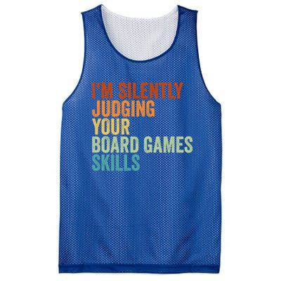 Im Silently Judging Your Board Games Skills Great Gift Mesh Reversible Basketball Jersey Tank