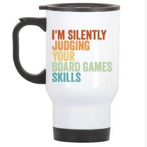 Im Silently Judging Your Board Games Skills Great Gift Stainless Steel Travel Mug