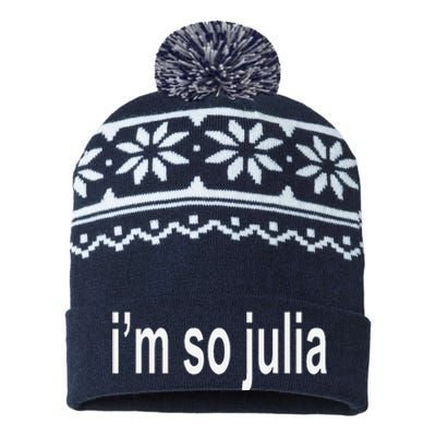 IM So Julia Quote USA-Made Snowflake Beanie