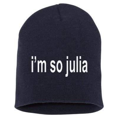 IM So Julia Quote Short Acrylic Beanie