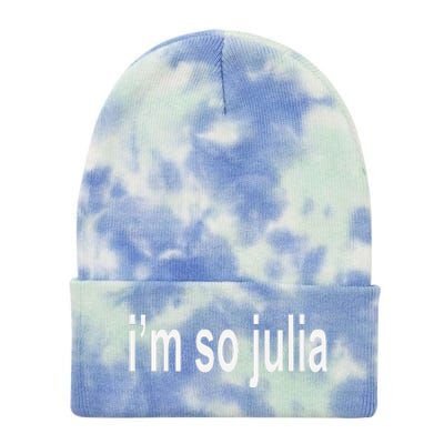 IM So Julia Quote Tie Dye 12in Knit Beanie