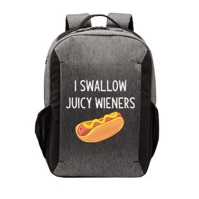 I Swallow Juicy Wieners Funny Joke Sarcastic Family Vector Backpack