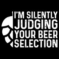 I'm Silently Judging Your Beer Selection Hops Snob Button
