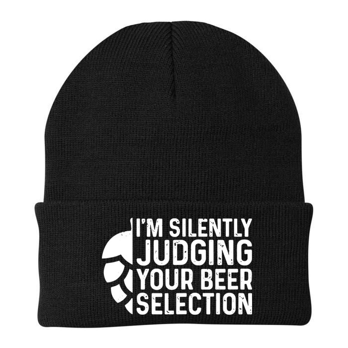 I'm Silently Judging Your Beer Selection Hops Snob Knit Cap Winter Beanie
