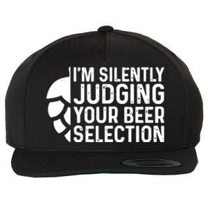 I'm Silently Judging Your Beer Selection Hops Snob Wool Snapback Cap