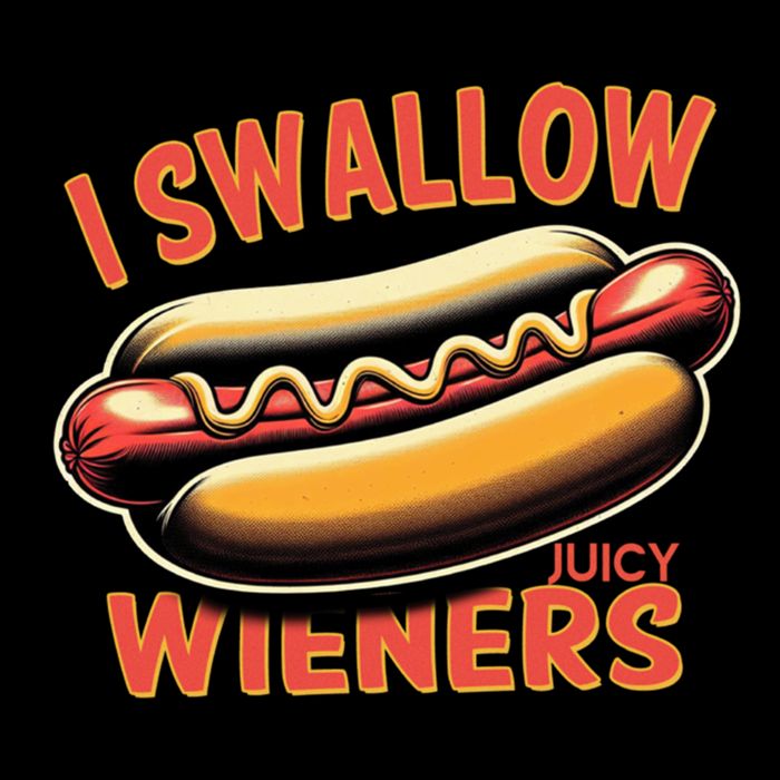 I Swallow Juicy Wieners Funny Joke Hot Dog Pun Gift Cooling Performance Crew T-Shirt