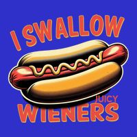 I Swallow Juicy Wieners Funny Joke Hot Dog Pun Gift Baby Bodysuit