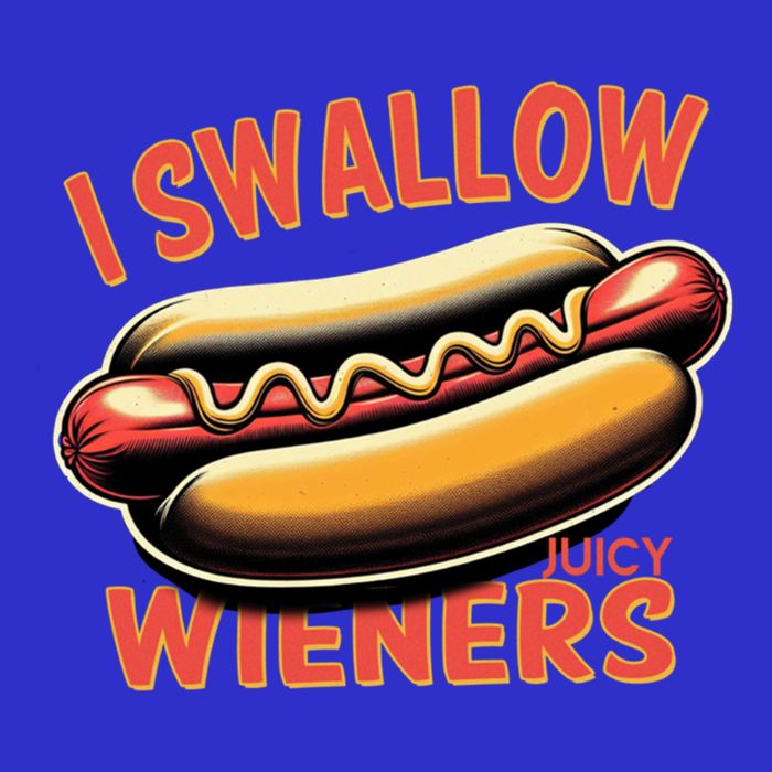 I Swallow Juicy Wieners Funny Joke Hot Dog Pun Gift Baby Bodysuit