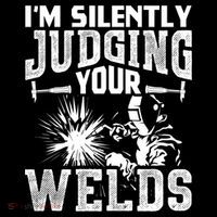 I'm Silently Judging Your Welds Funny Welder Gift Impact Tech Backpack