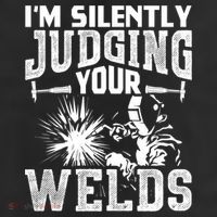 I'm Silently Judging Your Welds Funny Welder Gift 11oz C Handle Ceramic Mug