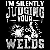 I'm Silently Judging Your Welds Funny Welder Gift Youth Performance Sprint T-Shirt