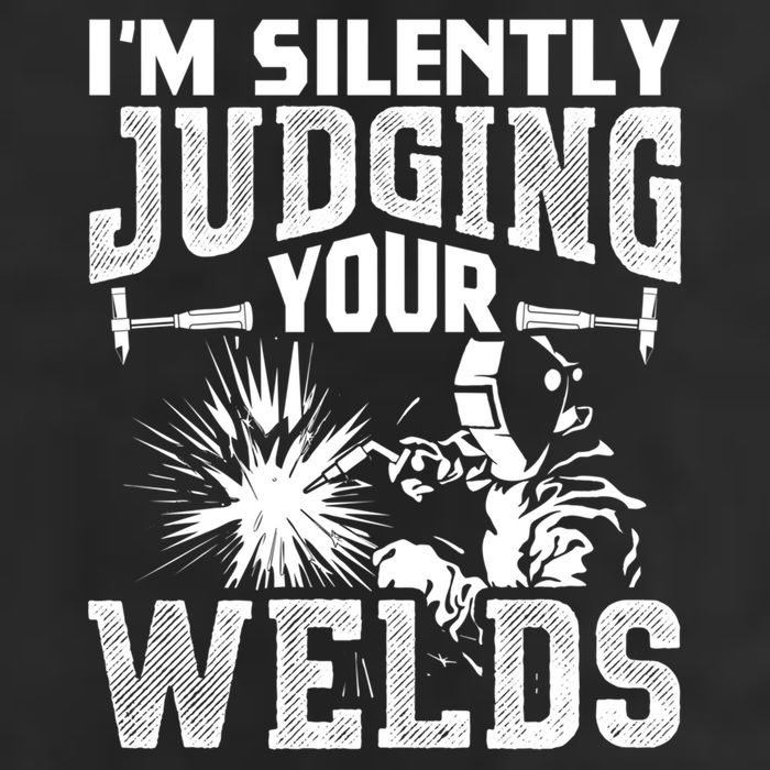 I'm Silently Judging Your Welds Funny Welder Gift Golf Towel