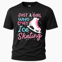 Ice Skating Just A Girl Who Loves Ice Skating Performance Shirt