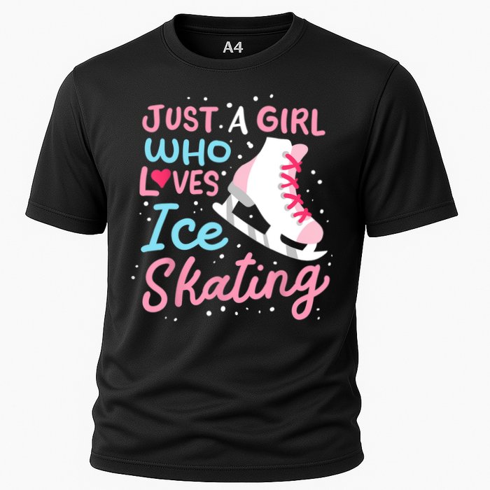 Ice Skating Just A Girl Who Loves Ice Skating Performance Shirt