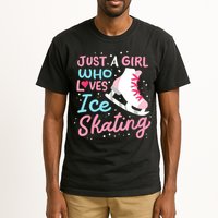 Ice Skating Just A Girl Who Loves Ice Skating Tall T-Shirt