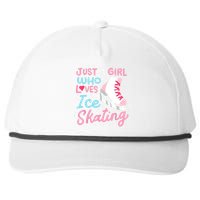 Ice Skating Just A Girl Who Loves Ice Skating Snapback Five-Panel Rope Hat