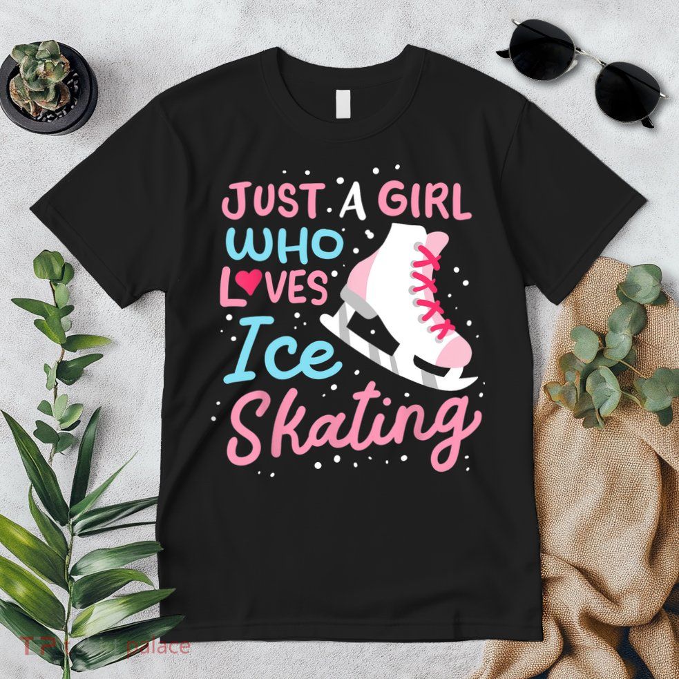 Ice Skating Just A Girl Who Loves Ice Skating Premium T-Shirt