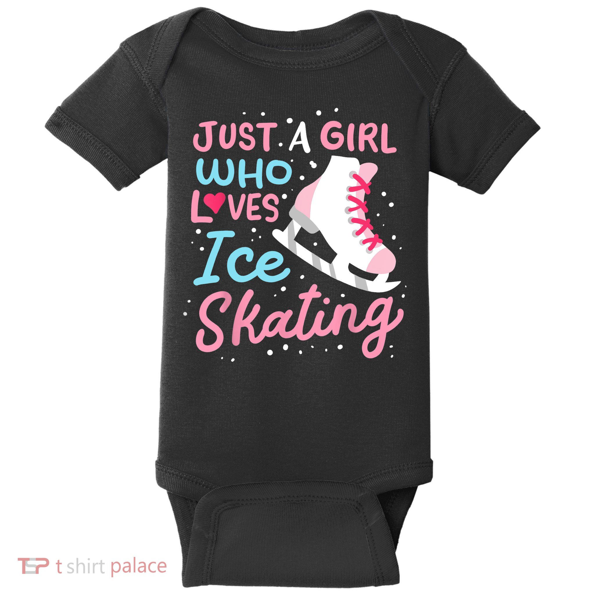 Ice Skating Just A Girl Who Loves Ice Skating Baby Bodysuit