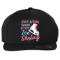 Ice Skating Just A Girl Who Loves Ice Skating Wool Snapback Cap