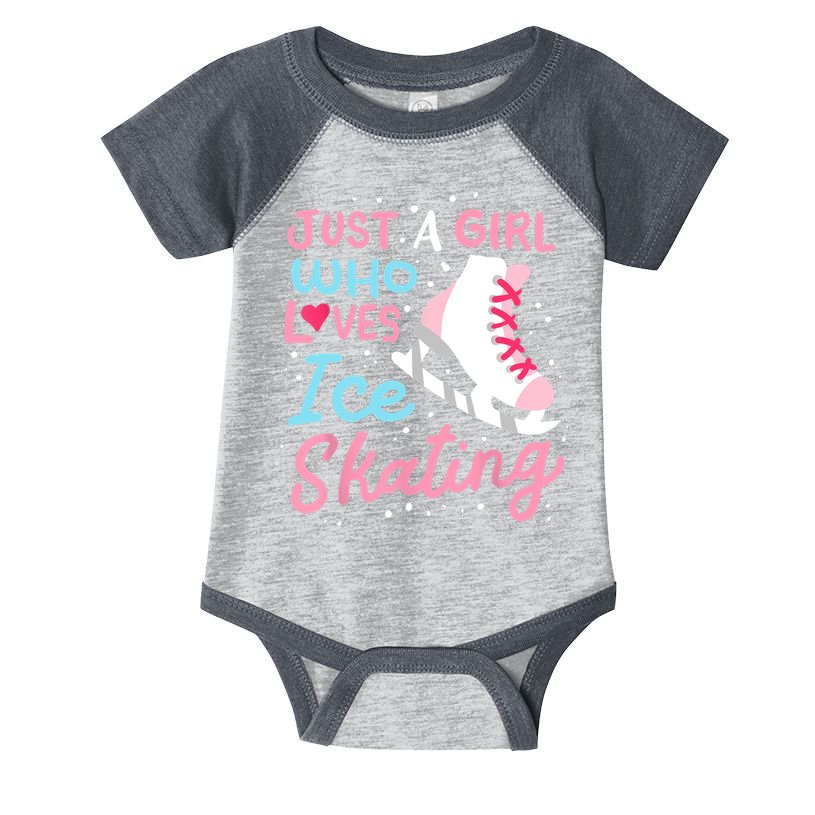 Ice Skating Just A Girl Who Loves Ice Skating Infant Baby Jersey Bodysuit