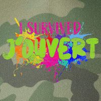 I Survived Jouvert - Caribbean Carnival Paint Splatter Legacy Tie Dye Trucker Hat