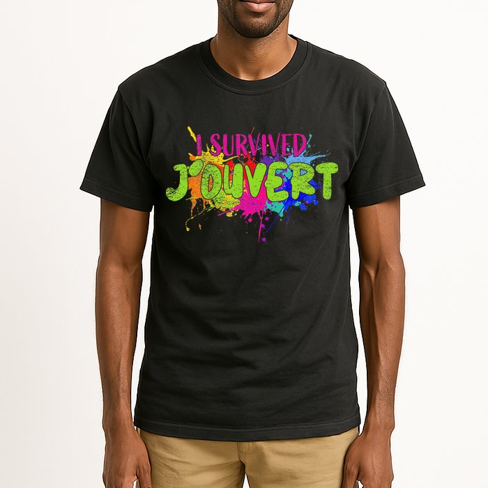I Survived Jouvert - Caribbean Carnival Paint Splatter Tall T-Shirt