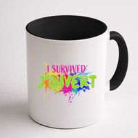 I Survived Jouvert - Caribbean Carnival Paint Splatter Mug