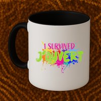 I Survived Jouvert - Caribbean Carnival Paint Splatter Mug