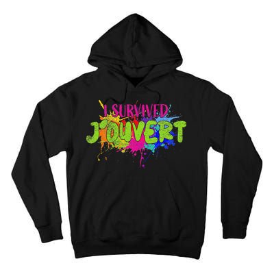 I Survived Jouvert - Caribbean Carnival Paint Splatter Tall Hoodie