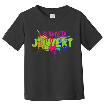 I Survived Jouvert - Caribbean Carnival Paint Splatter Toddler T-Shirt